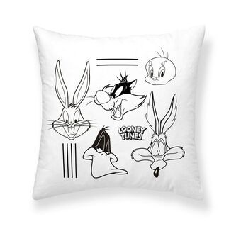 Kuddfodral Looney Tunes Looney B&w B Vit 45 x 45 cm