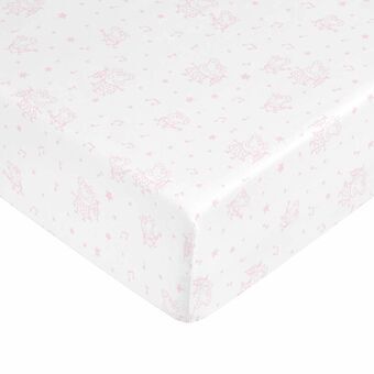 Underlakan Peppa Pig Vit Rosa 70x140 cm