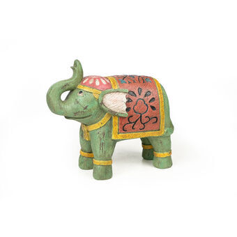 Prydnadsfigur Romimex Multicolour Harts Elefant 11 x 23 x 25 cm