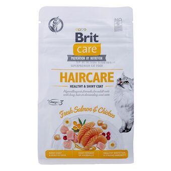 Kattmat Brit Care Grain Free Haircare Healthy & Shiny Coat Vuxen Kyckling Lax 400 g