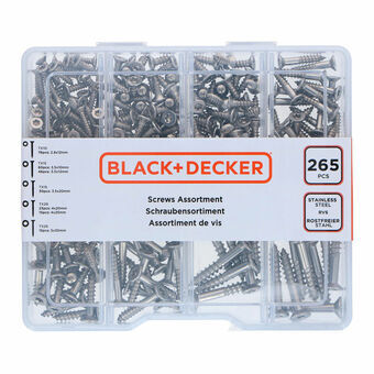 Skruvsats Black & Decker Torx 265 Delar