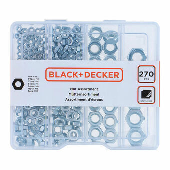 Set Skruv Black & Decker 270 Delar