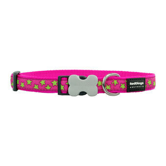 Hundhalsband Red Dingo Stars 20-32 cm Rosa Röd