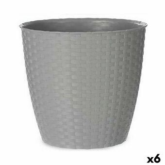 Kruka Stefanplast Grå Plast 29 x 26,5 x 29 cm (6 antal)