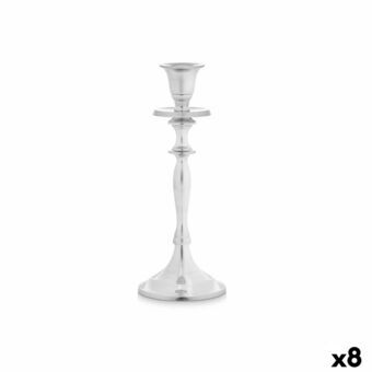 Kandelaber Silvrig Aluminium 4,5 x 23 x 8 cm (8 antal)