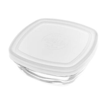 Lunchlåda Freshbox Transparent Med lock Fyrkantig (11 cm)