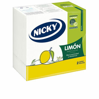 Servetter Nicky   Citron 65 antal