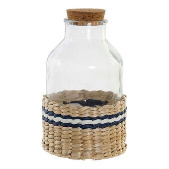 Glasburk DKD Home Decor Transparent Kork Rattan (10 x 10 x 18 cm)