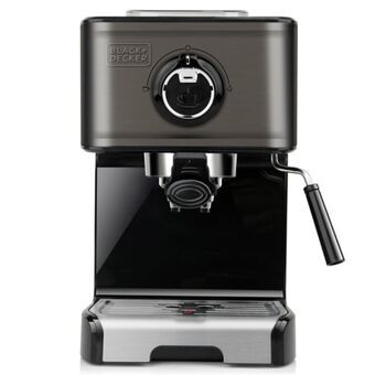 Manuell Espressobryggare Black & Decker ES9200010B                      1,2 L Svart Silvrig 2 Csészék