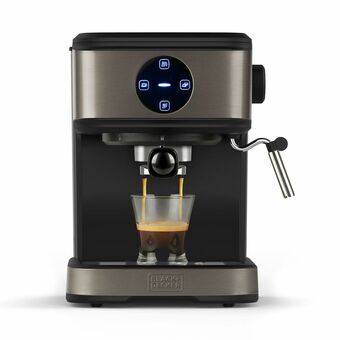 Superautomatisk kaffebryggare Black & Decker BXCO850E Svart Silvrig 850 W 20 bar 1,2 L 2 Csészék