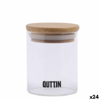 Genomskinlig glasburk Quttin    6,5 x 9 cm Silikon 200 ml (24 antal)