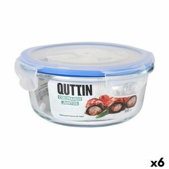 Hermetisk matlåda Quttin Rund 650 ml ø 15,5 x 7,1 cm (6 antal)