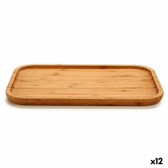 Snacksbricka Brun Bambu 30 x 1,5 x 20 cm (12 antal)