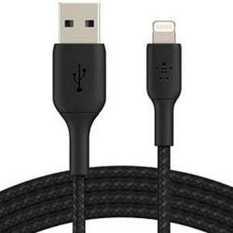 Kabel USB till Lightning Belkin CAA002BT0MBK Svart 15 cm