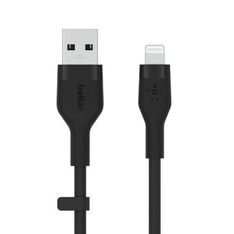 Kabel USB till Lightning Belkin CAA008BT2MBK 2 m Svart