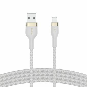 Kabel USB till Lightning Belkin CAA010BT1MWH Vit 1 m