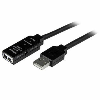 USB-kabel Startech USB2AAEXT 5 m Svart