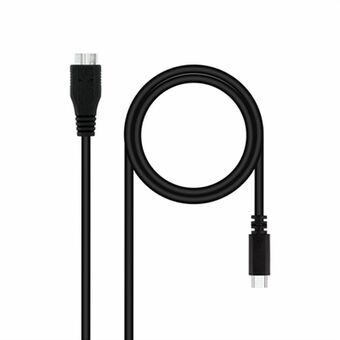 USB-kabel till mikro-USB NANOCABLE 10.01.1201-BK Svart 1 m (1 antal)