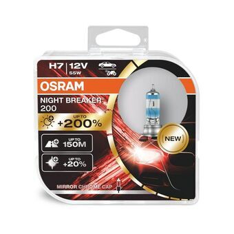 Glödlampa för bil Osram O64210NB200HCB 55 W PX26D 3550 K 12 V (2 antal)