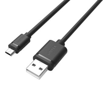 USB-kabel till mikro-USB Unitek Y-C434GBK Svart 1,5 m