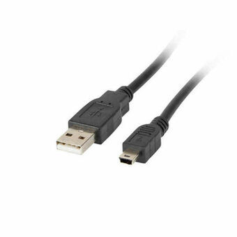 USB till Mini USB Kabel Lanberg CA-USBK-10CC-0018-BK Svart 1,8 m