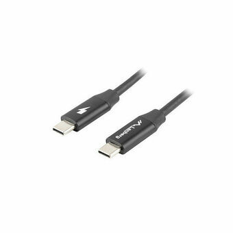 Kabel USB C Lanberg CA-CMCM-40CU-0010-BK 1 m Svart