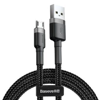 USB-kabel till mikro-USB Baseus CAMKLF-BG1 Vit Svart 1 m