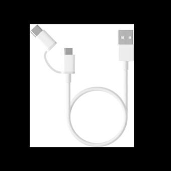 USB-kabel till mikro-USB Xiaomi Vit 30 cm