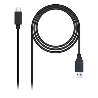 USB till Mini USB Kabel NANOCABLE 10.01.4000 (0,5M) Svart