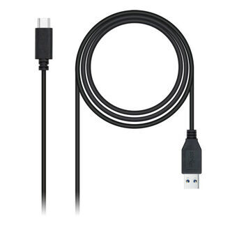 USB till Mini USB Kabel NANOCABLE 10.01.4001-L150 (1,5M) Svart