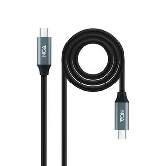 USB-C-kabel NANOCABLE 10.01.4301 Svart 1 m (1 antal)