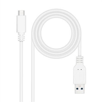 USB-C-kabel till USB NANOCABLE 10.01.4002-W Vit 2 m