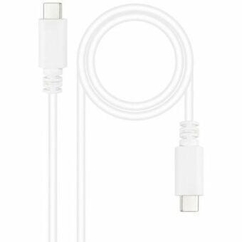 USB-kabel NANOCABLE 10.01.2301-W 1 m (1 antal)