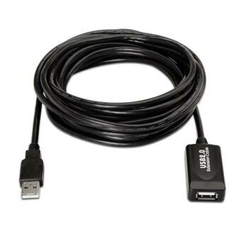 USB 2.0-kabel Aisens A101-0019 Svart 10 m