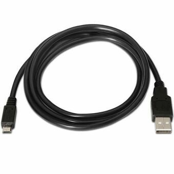 USB-kabel till mikro-USB Aisens A101-0028 Svart 1,8 m