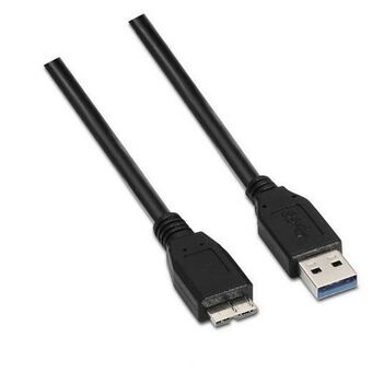 USB-kabel Aisens A105-0043 Svart 1 m