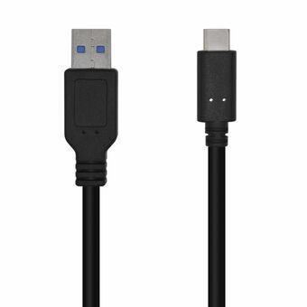 USB A till USB-C Kabel Aisens A107-0450 Svart 1,5 m (1 antal)