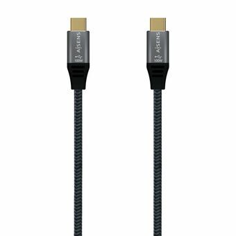 USB-C-kabel Aisens A107-0628 1 m Grå (1 antal)