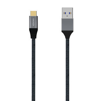 USB A till USB C Kabel Aisens A107-0630 50 cm Grå