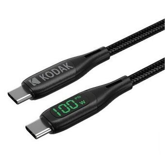 USB-C-kabel Kodak Svart 1 m (1 antal)