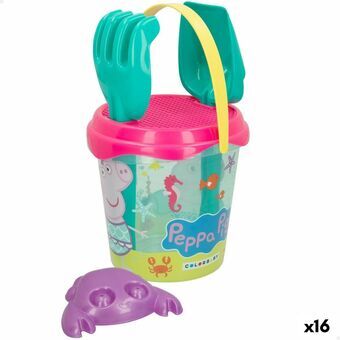 Strandleksaker set Peppa Pig Ø 18 cm (16 antal)