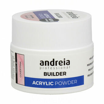 Akryllack Andreia Builder Acrylic Rosa 35 g Pulveriserad