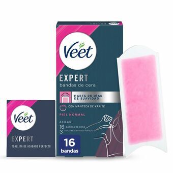 Kroppshårsvaxremsor Veet Expert Armhålor (16 antal)