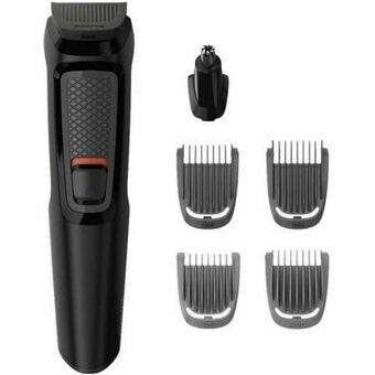 Hårtrimmer Philips Cara 6 en 1 con cuchillas autoafilables de acero y 6 herramientas