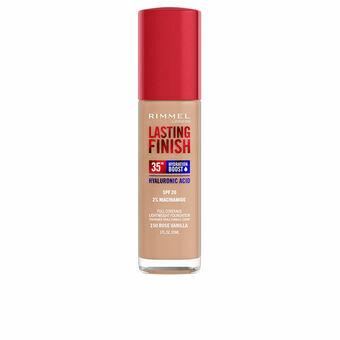 Flytande makeupbas Rimmel London Lasting Finish Nº 150 Rose Vanilla Spf 20 30 ml