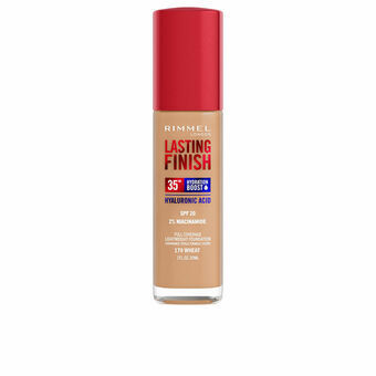 Flytande makeupbas Rimmel London Lasting Finish Nº 200 Soft Beige Spf 20 30 ml