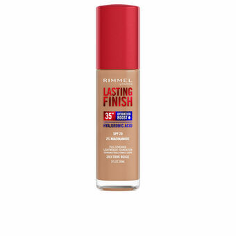 Foundationkräm Rimmel London Lasting Finish Nº 203 True Beige Spf 20 30 ml