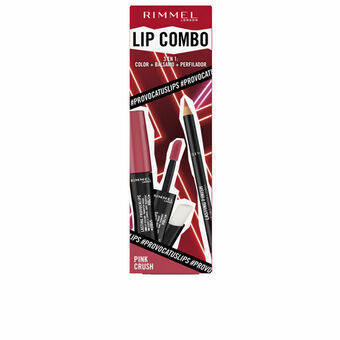 Sminkset Rimmel London Lip Combo 3 Delar Pink Crush