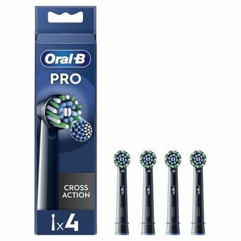 Tandborsthuvud Oral-B Pro Cross action Svart 4 antal