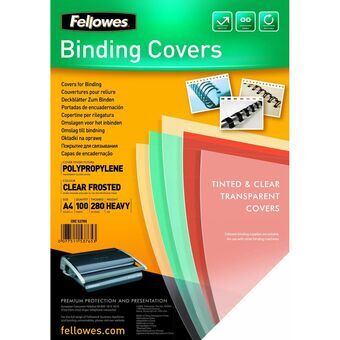 Bindande omslag Fellowes Futura Transparent A4 Plast (100 antal)